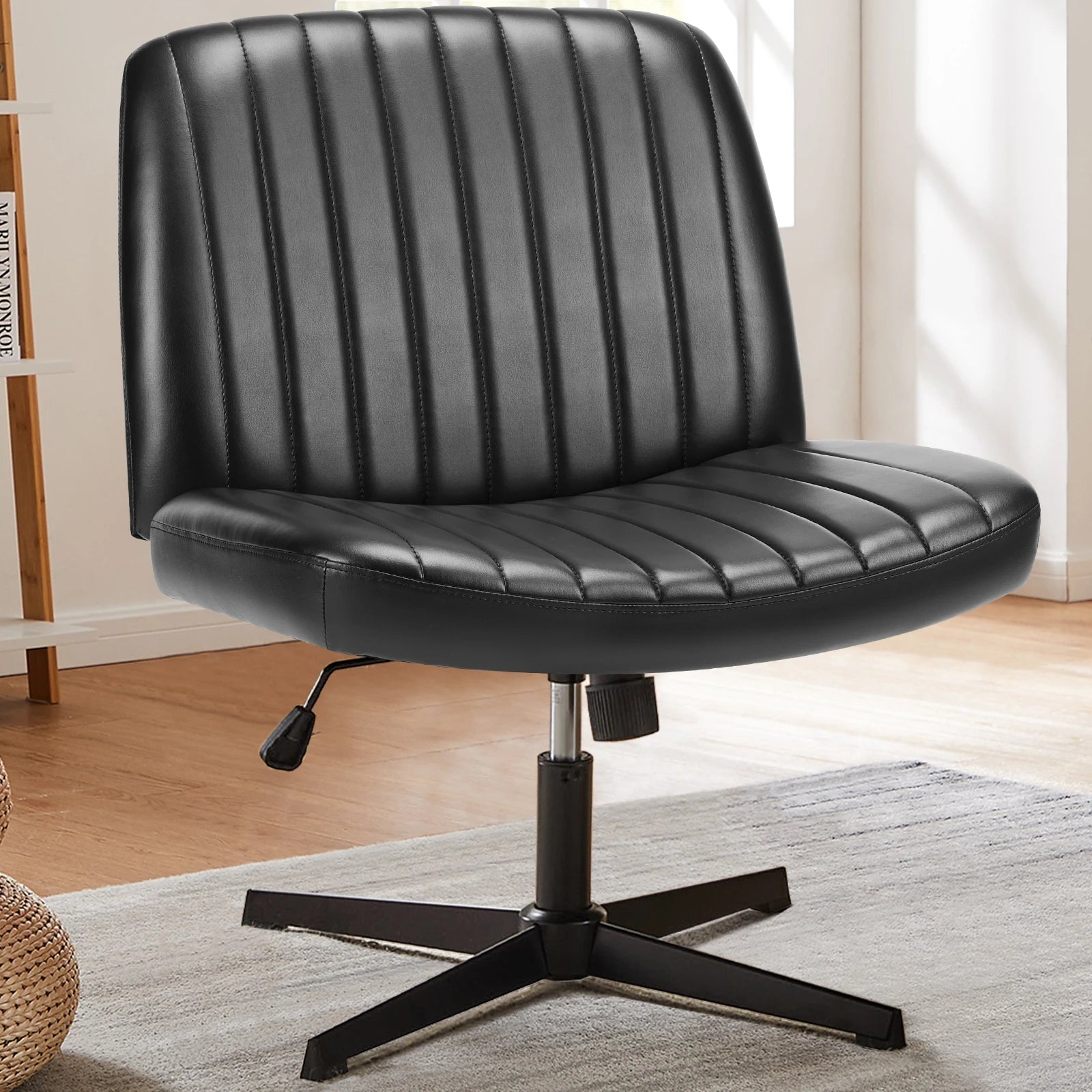 ZDRA ComfortSeat™ – Armless Adjustable Swivel Office Chair