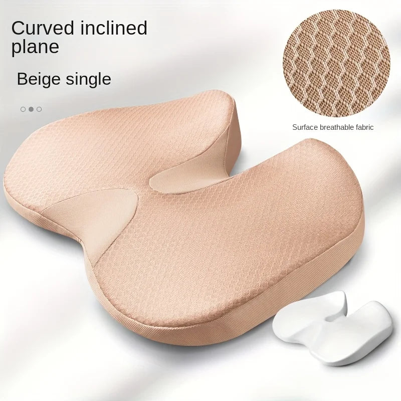 ZDRA ComfortCushion™ – Non-Slip Memory Foam Seat Cushion for Tailbone, Sciatica & Back Pain Relief