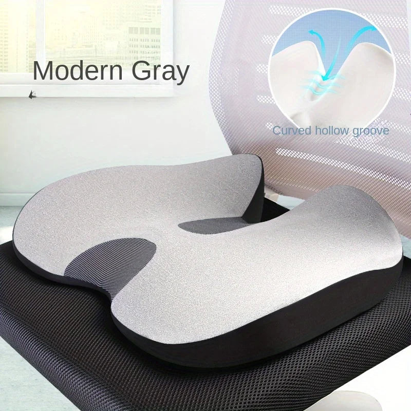 ZDRA ComfortCushion™ – Non-Slip Memory Foam Seat Cushion for Tailbone, Sciatica & Back Pain Relief