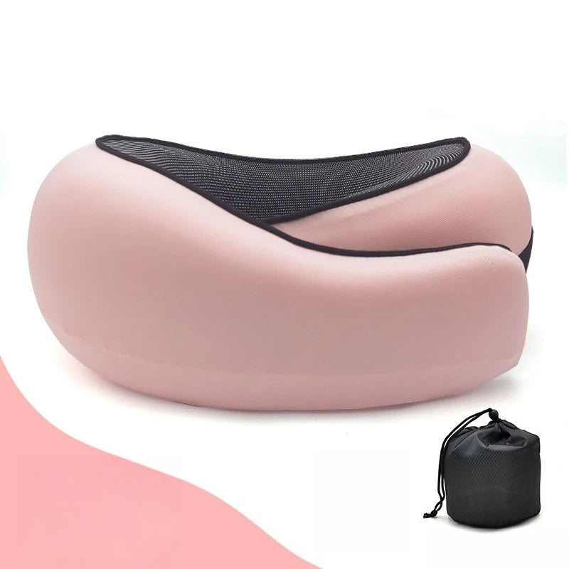ZDRA NeckHug™ – O-Shaped Memory Foam Travel Pillow for Airplane & Office Naps