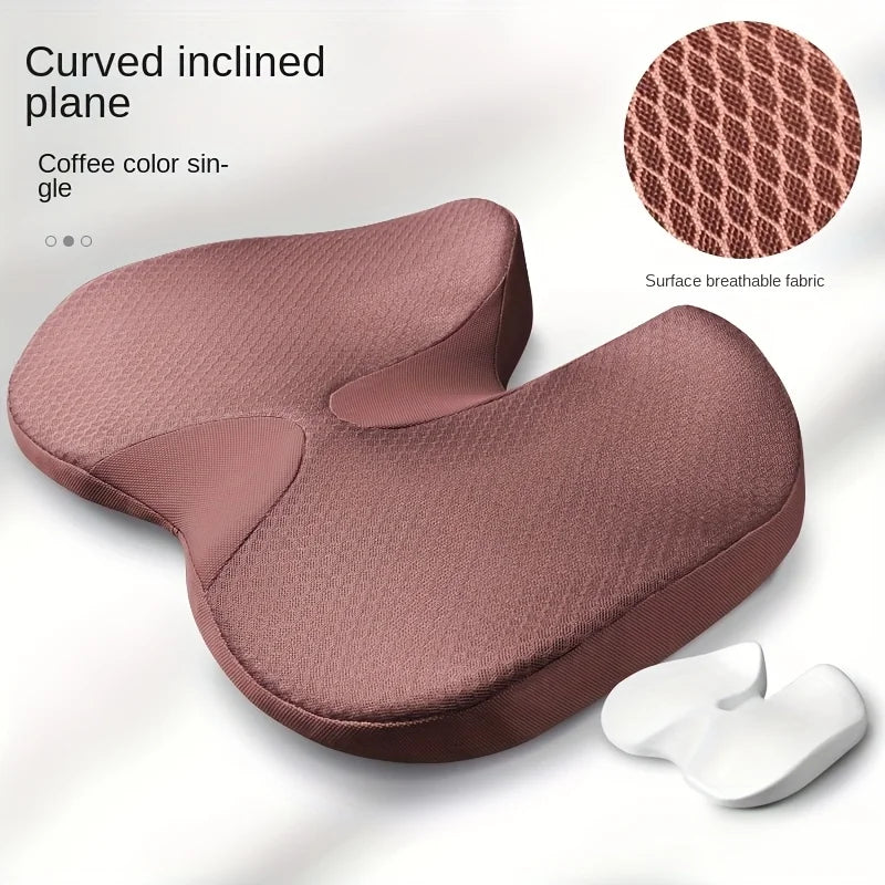 ZDRA ComfortCushion™ – Non-Slip Memory Foam Seat Cushion for Tailbone, Sciatica & Back Pain Relief