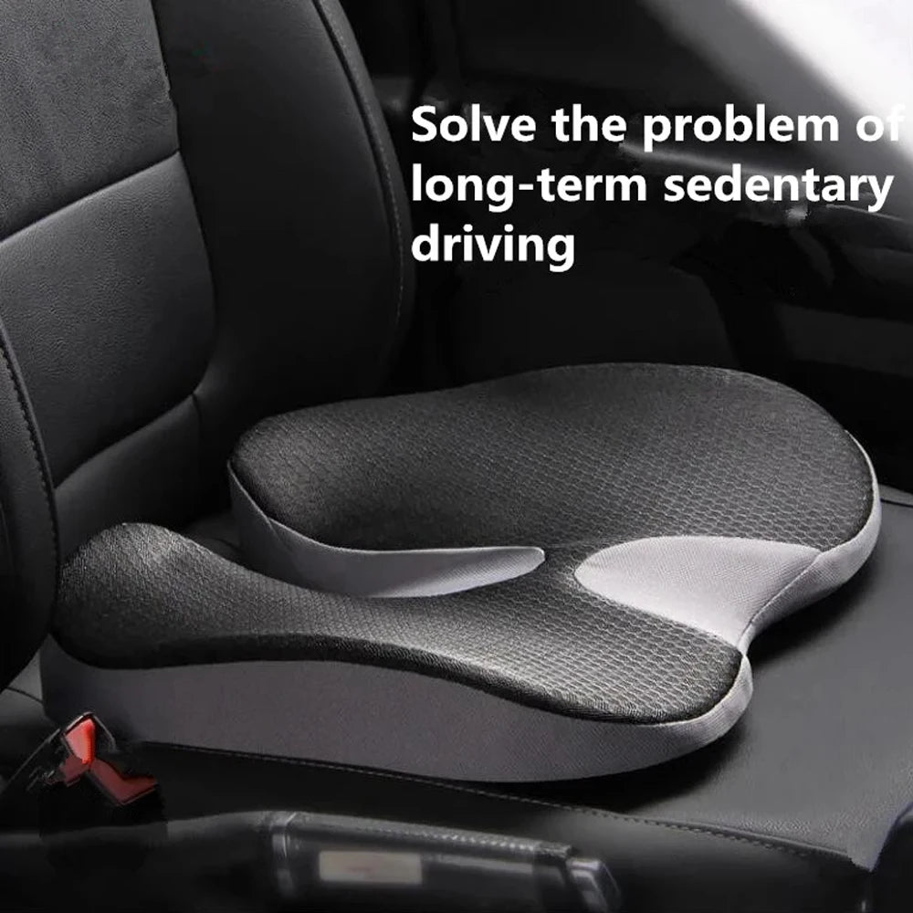 ZDRA ComfortCushion™ – Non-Slip Memory Foam Seat Cushion for Tailbone, Sciatica & Back Pain Relief