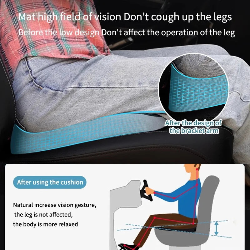 ZDRA ComfortCushion™ – Non-Slip Memory Foam Seat Cushion for Tailbone, Sciatica & Back Pain Relief