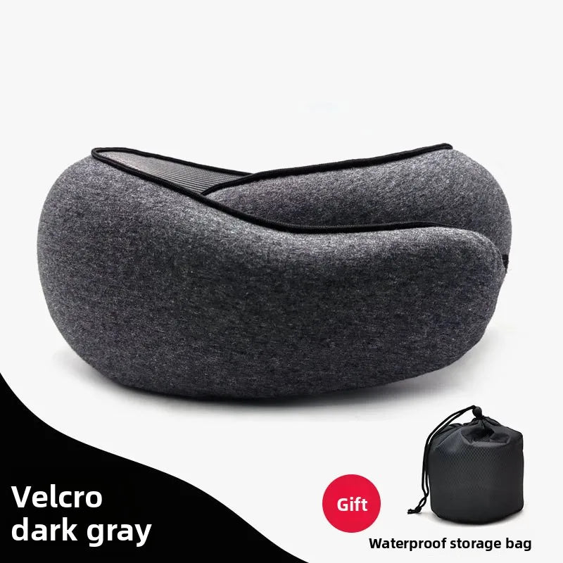 ZDRA NeckHug™ – O-Shaped Memory Foam Travel Pillow for Airplane & Office Naps